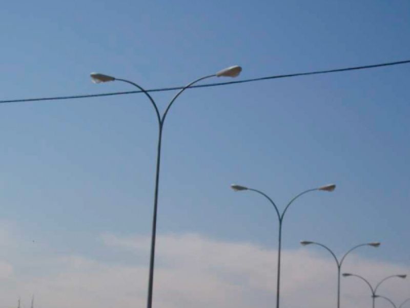 Vista del alumbrado instalado en el Recinto Ferial la Peralada en Toledo